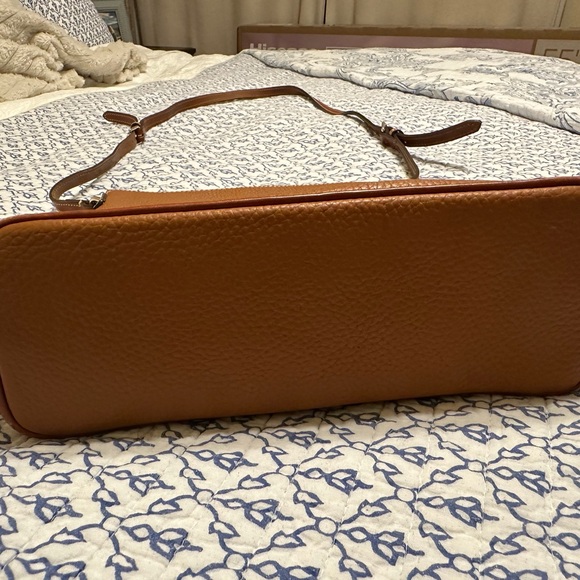 Dooney & Bourke Tan Leather Messenger Bag - Picture 4 of 6